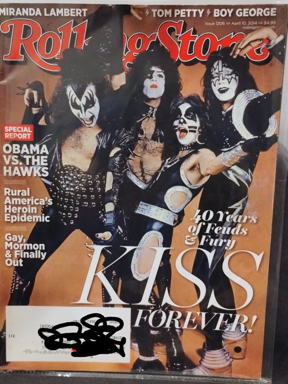 Rolling Stone Magazine #1206 April 10 2014 KISS Cover Original Lineup Feuds